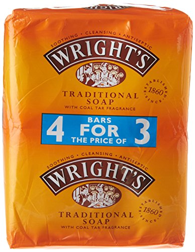 Wrights - Jabón tradicional para carbón (4 unidades)