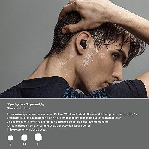 Xiaomi Mi True Wireless Earbuds Basic 2,Airdots 2 Auricular Bluetooth, Auriculares Inalámbricos Bluetooth 5.0,Estuche de Carga Magnética(Versión Global) Negro