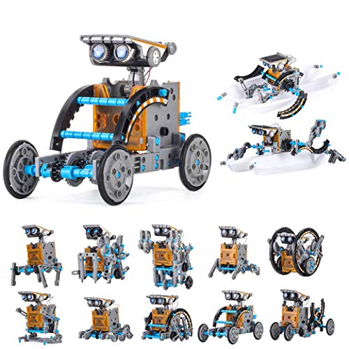 Yeelan Juguete Robot Solar Juguetes de Construcción Educativa 12-en-1 DIY Science Experiment Kit 190 Piezas Coding Robots Engineering Set Powered by The Sun para Niños y Niñas de 10 Años en Adelante