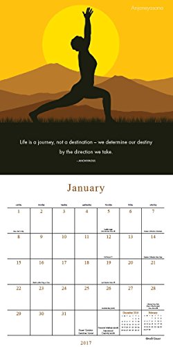 Yoga Silhouettes 2017 Calendar