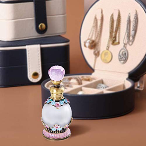 YU FENG - Botellas de Perfume vacías de Cristal rellenables de 15 ml para almacenar fragancias, decoración de tocador, Regalos, Viajes