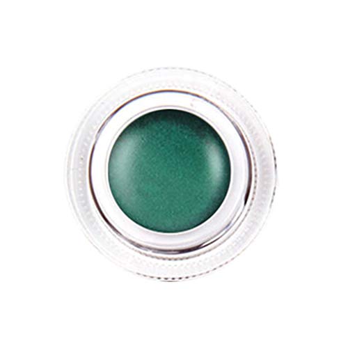 Yujum Delineador de Ojos a Prueba de Agua Ojos delineador de Gel de Ojos Maquillaje de los cosméticos Crema Crema portátil Multifuncional Paleta Eye Liner,Verde,3.5 * 2.4cm