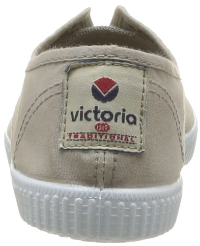 Zapatillas Victoria 6623 - Inglesa Elástico Teñido Puntera Mujer - Color : Beige - Talla : 35