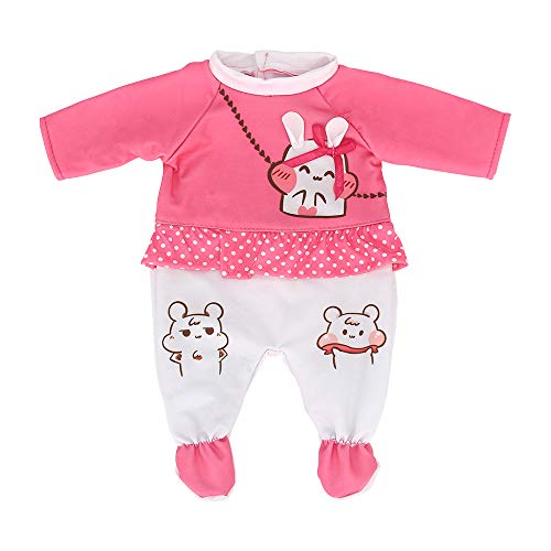 ZWOOS Ropa de Muñecas para New Born Baby Doll, Lindo Atuendo de Algodón para 18 " Muñecas (40-45 cm)