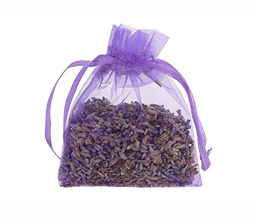 10 pcs 5 G Bolso de bolsas de Organza de flores de lavanda seca - acogedor bolsa sobres lleno de lavanda seca - Natural aroma fragancia para aromatherapy-car-closet-drawers-moths-wardrobe