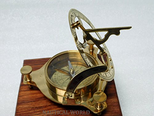 10cm Brass sundial compass fully functional compass nevegation nautical maritime vintage antique compass