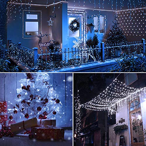 [2 Pack] Guirnaldas Luces Exterior Solar, Litogo Luces Led Solares Exteriores Jardin 12m 120 LED 8 Modos Cadena de Luces Decoracion para Navidad, Terraza, Fiestas, Bodas, Patio, Jardines, Festivales