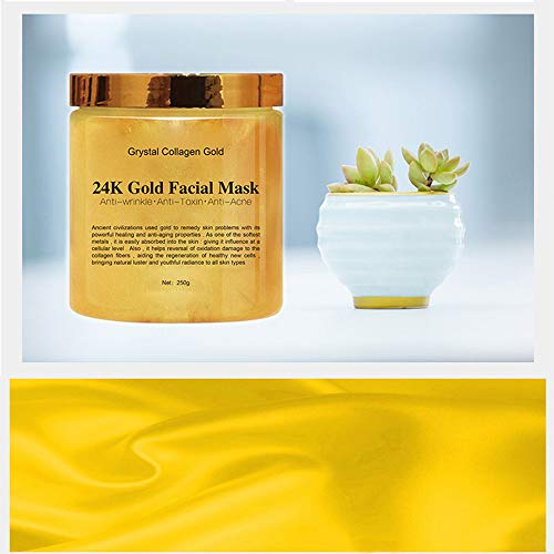 24k Gold Peel Off Mask Anti Wrinkle Anti Aging Facial Mask Face Care Whitening Face Masks Skin Care Face Lifting Firming Mask, 250g