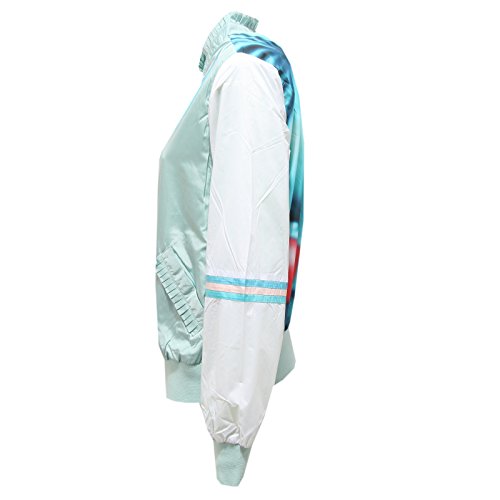 2563R giubbotto donna CUSTO BARCELONA FUSE MY GIRL azzurro jacket woman [40]