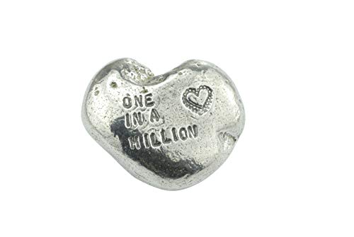 25th Your My One In A Million Gift – 25th Anniversary Metal Heart Pebble Regalo – Keep My Heart Close