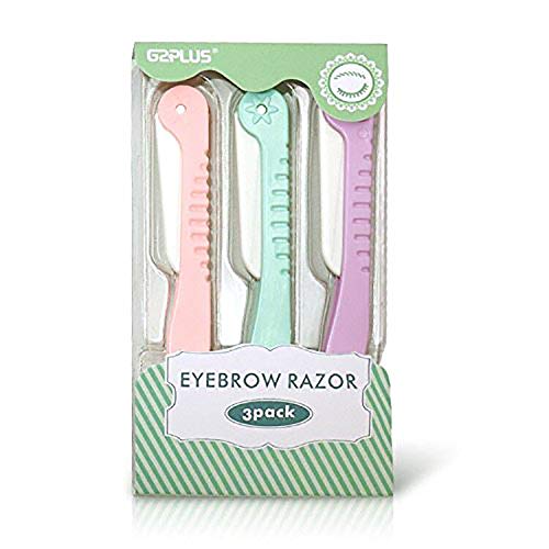 3 Piezas Navajas de cejas recortadores para cejas Cuchilla de Ceja Maquinillas de Afeitar Cejas Afeitadora Depilación Facial Cejas para Remover Pelo Facial de Mujeres y Hombres