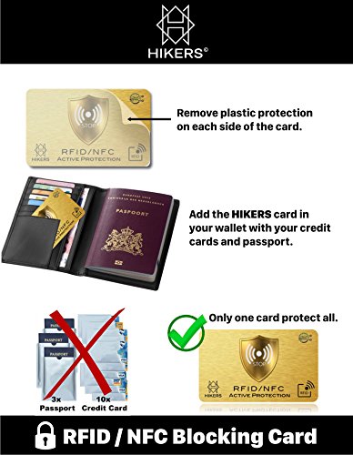 3 Tarjetas Anti RFID/NFC Protector de Tarjetas de crédito sin Contacto, 1 es Suficiente, di adiós a Las fundias, la Billetera Queda Completamente protegida. Bloqueo de Tarjeta, Protección Billetera