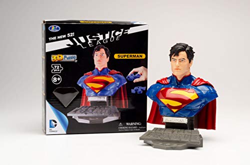 3d puzzle justice league Superman- Puzzle Fun 3D 80657210-Superman de la Liga de la Justicia para Crear y Jugar con él o como Regalo (herpa 80657210)