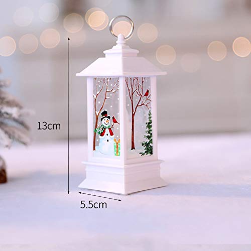 3PC Adornos Navidad Originales Rusticos con Luz LED Velas Decoracion para Mesa Casa