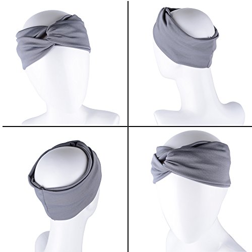3pcs Diademas de Tela Mujer Tipo de Turbantes Cintas para el Pelo Bandas Vendas Headband Elásticos Accesorios para el Pelo Mujer
