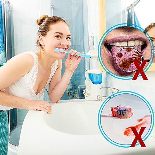 4 Cepillos de Dientes Suave Cepillo de Dientes de Micro Nano Cepillo de Dientes Manual de Cerdas Extra Suaves con 20,000 Cerdas Encías Frágiles Niños Adultos (Azul y Rosa Suave, Blanco y Negro Onda)