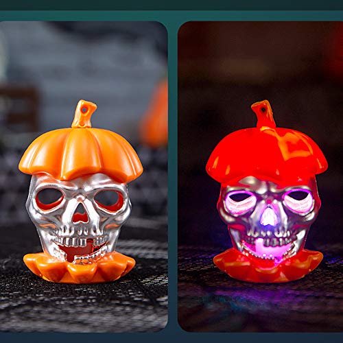 4 Velas LED Sin Fuego, Treer Luz De La Vela Del LED Luces Sin llamas Para Halloween Decoración Del Hogar Calabaza Bruja Araña Ambiente de Terror