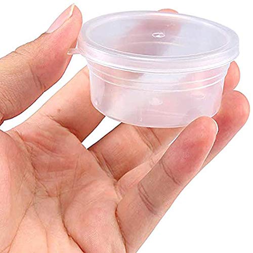 40 Piezas Slime Contenedor con Tapa, Slime Caja con Tapa, Caja De Limo en Almacenamiento, Utilizados para Almacenar Plastilina, Pegamento, Cosméticos, Etc.