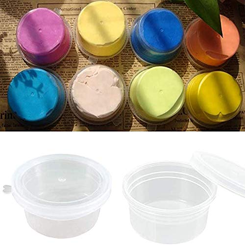 40 Piezas Slime Contenedor con Tapa, Slime Caja con Tapa, Caja De Limo en Almacenamiento, Utilizados para Almacenar Plastilina, Pegamento, Cosméticos, Etc.