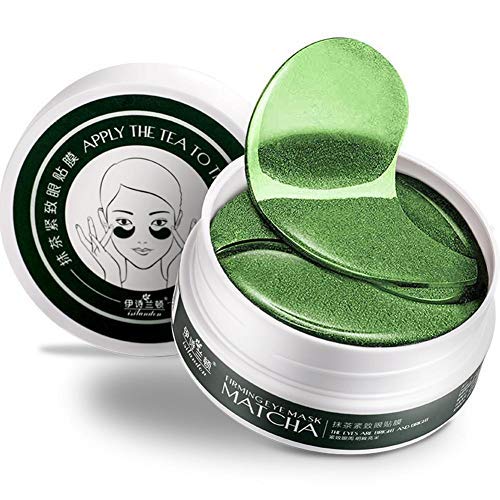 60 pcs Máscara Para Los Ojos, Máscara Para Ojos De Té Verde Colágeno, Antiarrugas, Hidratante Para Debajo De Los Ojos,bolsa Círculos Oscuros, Hidratación, Ojos Esponjosos