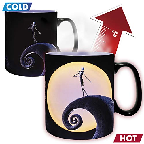 607254b - Lot de 2 mugs Nightmare Before Xmas - Mug Heat Change 460ml - Jack & la lune (PlayStation 4)