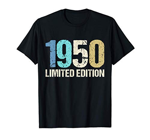 70 Años Cumpleaños Hombre Mujer Regalo Divertido 1950 Camiseta