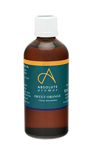 Absolute Aromas Aceite Esencial de Naranja Dulce 100ml - Puro, Natural, Sin Diluir, Crueldad Libre y Vegano