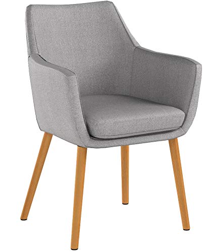 AC design furniture 60350 sillón Trine, 58 x 84 cm, funda de asiento de/la parte de la espalda de tela de Corsica, de colour gris