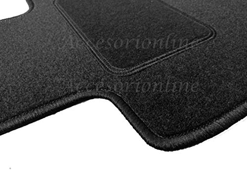 Accesorionline Alfombrillas para SAAB 93 Todos los Modelos A Medida con talonera Alfombras esterillas 9-3 (SAAB 93 Desde 2003 Todos los Modelos)