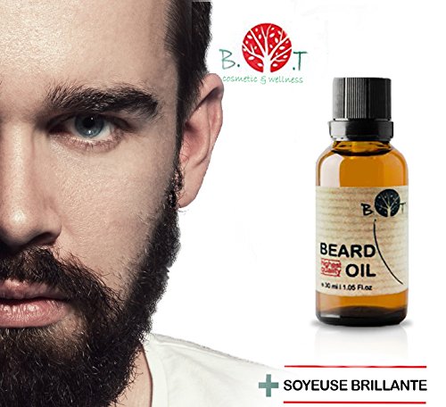 Aceite de Barba 3 en 1 Hidratante, Suero estimulante y Crecepelos Premium 15 ml Aceite de Ricino, Aceite de Jojoba, Aceite de Almendras y aceites esenciales 100% Natural, Vegan Día del Padre