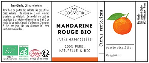 Aceite esencial de Mandarina Roja orgánico - MyCosmetik - 10 ml