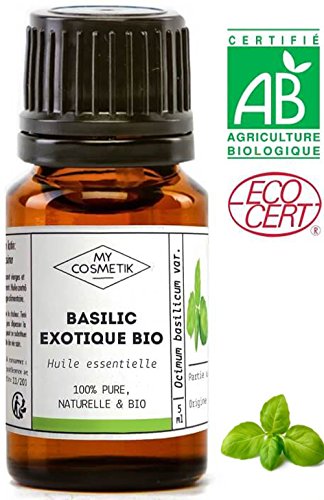 Aceite esenciale de Albahaca exótica orgánico - MyCosmetik - 10 ml