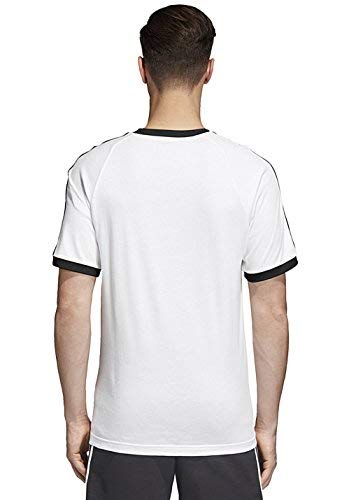 adidas 3-Stripes tee T-Shirt, Hombre, White, L