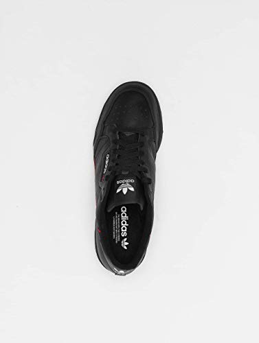 Adidas Continental 80, Zapatillas de Gimnasia para Hombre, Negro (Core Black/Scarlet/Collegiate Navy), 42 2/3 EU