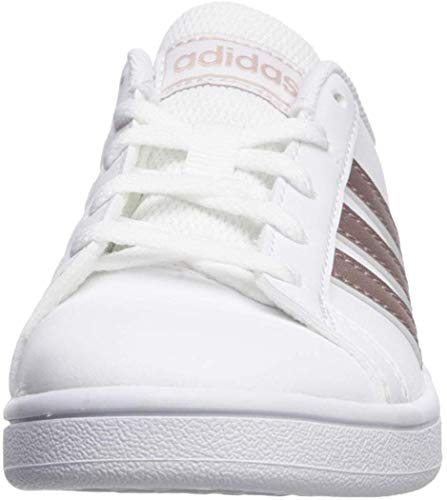 adidas Grand Court K, Zapatillas de Tenis Unisex Niños, Multicolor Ftwwht Coppmt Glopnk 000, 38 EU