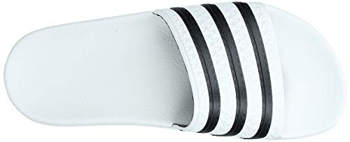 adidas Originals Adilette, Zapatos de Playa y Piscina Unisex Adulto, Blanco (White/Black/White), 46 EU