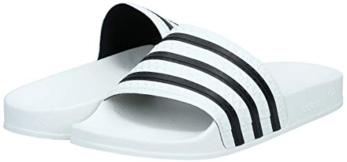 adidas Originals Adilette, Zapatos de Playa y Piscina Unisex Adulto, Blanco (White/Black/White), 46 EU