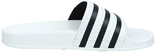 adidas Originals Adilette, Zapatos de Playa y Piscina Unisex Adulto, Blanco (White/Black/White), 46 EU