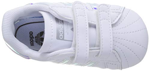 adidas Superstar Crib, Zapatillas Unisex bebé, Blanco (Footwear White/Footwear White/Core Black 0), 17 EU