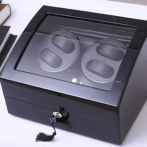 ADSE Caja de Reloj Caja de Almacenamiento de Reloj Negra/Reloj en el Reloj Soporte de exhibición Caja de Almacenamiento Reloj y Caja de Almohada mullida Reloj Joyería Joyería de Cuero Regalo Hombre