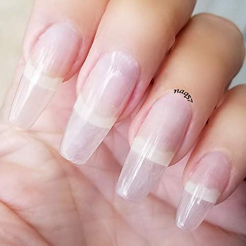 AIMEILI Polygel Uñas Builder Gel Nail Extensión Esmaltes Semipermanentes de Uñas Gel Construcción Consejos para uñas Rápida Molde Finger UV LED - Trasparente (30ml 1oz)