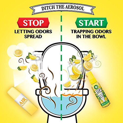 Air Wick VIP Pre-Poop Spray, ídolo de limón, 2 x 1,85 oz