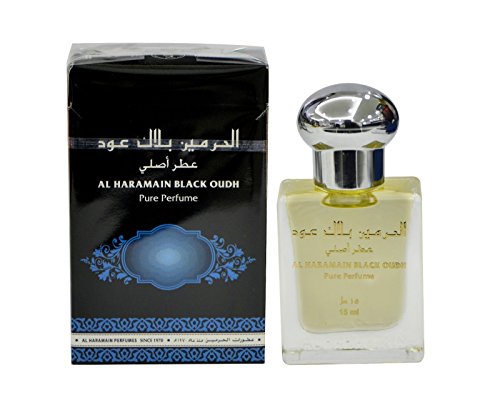 Al Haramain Perfumes Aceite de perfume negro Oudh, paquete de 1