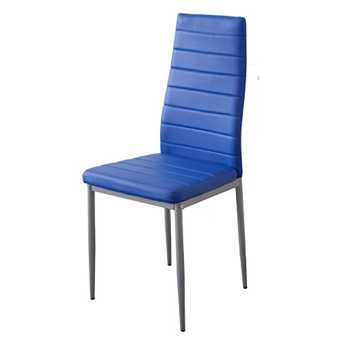 Albatros 2710 Milano Set de 6 sillas de Comedor, Azul