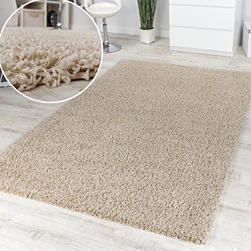 Alfombra Pelo Alto Y Largo Shaggy Crema Marfil Liquidación A Un Precio Increíble, tamaño:80x150 cm