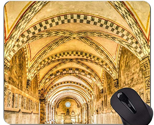 Alfombrilla de ratón con Borde de Bloqueo, estatuas de Buda de Santa Maria Novella Big Personalized Rectangle Gaming Mouse Pads