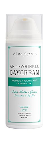 Alma Secret Antiarrugas (OIL-FREE) con Própolis, Salicílico & Té Verde. SPF 20-50 ml