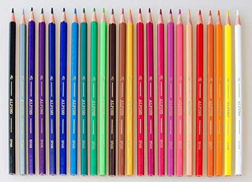 Alpino AL010658 - Estuche 24 lápices, multicolor