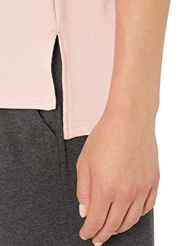 Amazon Essentials Lightweight Lounge Terry Short-Sleeve Relaxed-Fit T-Shirt Night-Shirts, Rosado Blush, US S (EU S - M)