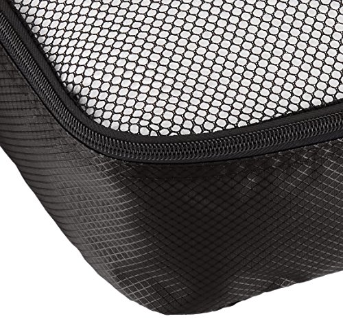 AmazonBasics - Bolsas de equipaje medianas (4 unidades), Negro